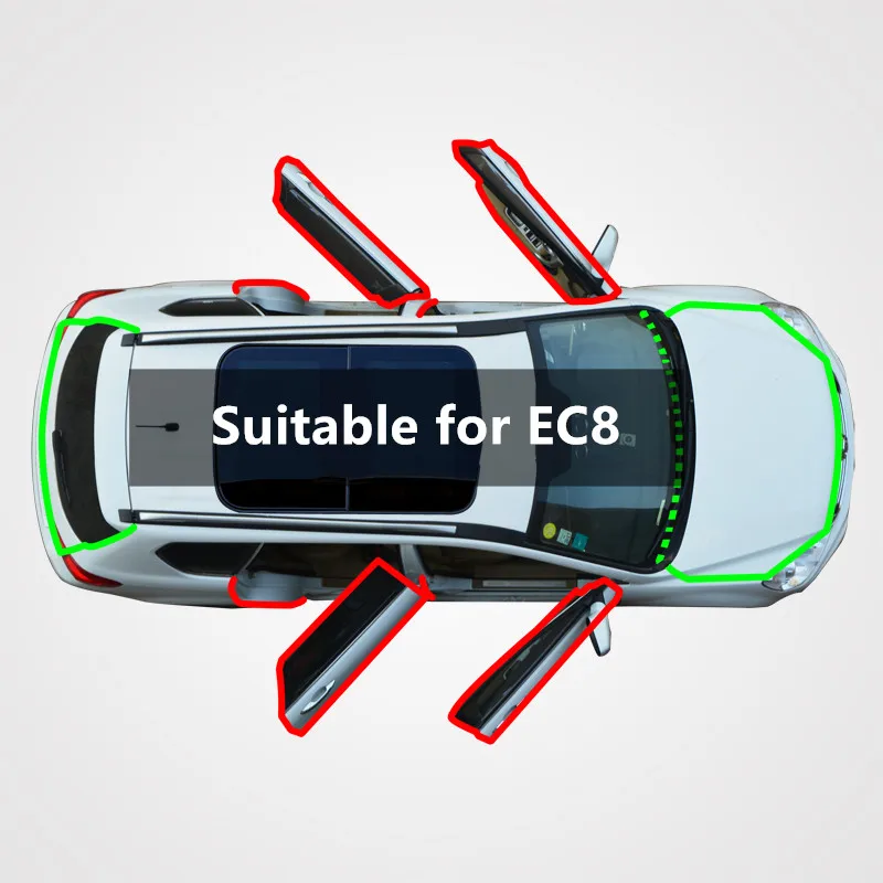 Для geely emgrand EC8 автомобильной EPDM Шум изоляционный уплотнитель резиновые
