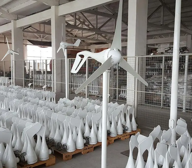 Ветряной генератор с ветряной турбиной 400 Вт + 12 В/24 В ветряным/солнечным