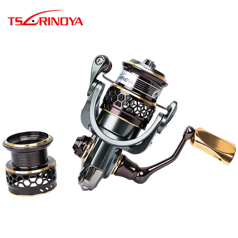 TSURINOYA Jaguar 1000 2000 Double Spool 9+1 Stainless Steel Bearing Spinning Reel Saltwater | Спорт и развлечения