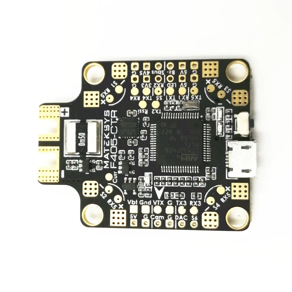 Matek System BetaFlight F405-CTR Контроллер полета встроенный PDB OSD 5 V/2A BEC Датчик тока для