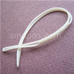 ПВХ мягкая Пломба для навесной этикетки, одежда для одежды резиновые ленты пластиковые билетов шнур цветные багажные этикетки карты вешалки червячный петля - Цвет: cream white