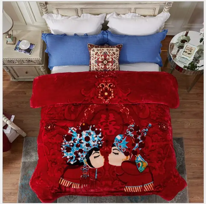 color11 Супер мягкое одеяло Raschel, животное, коровья кожа, цветочный принт, двойной слой, queen King size, двойная кровать, толстое теплое зимнее Норковое одеяло s - Цвет: color11