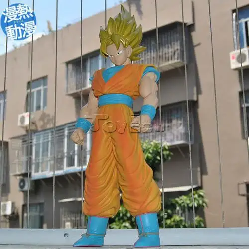 Горячая аниме ПВХ игрушечная фигурка модель Dragonball Z 36 см Супер Saiyan Сон Гоку