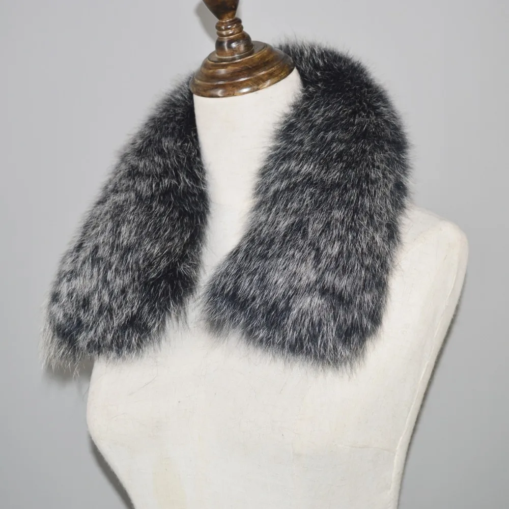 Горячая Распродажа шарф из натурального Лисьего меха куртка с воротником енота