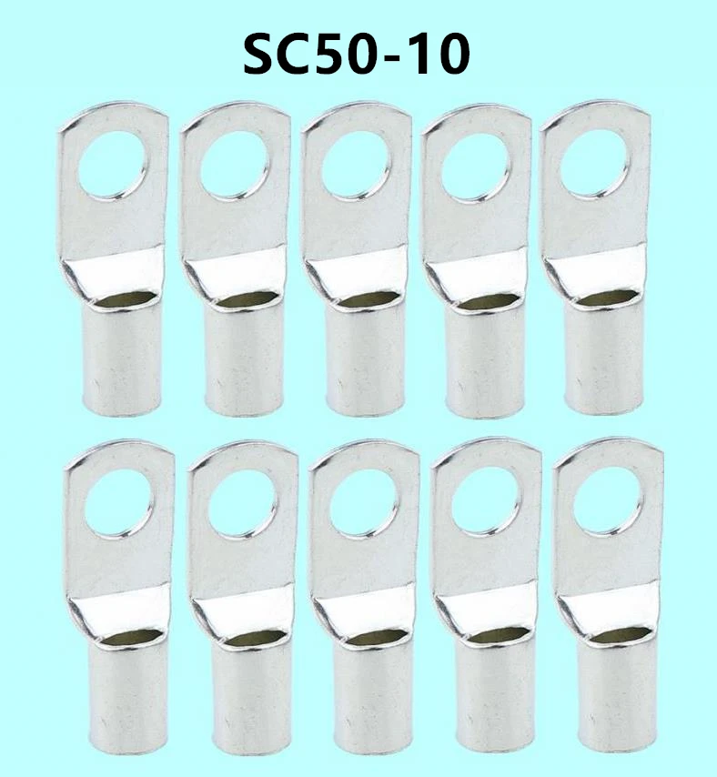 Совершенно новый SC50 10 с отверстием для болта кабельный наконечник из луженой