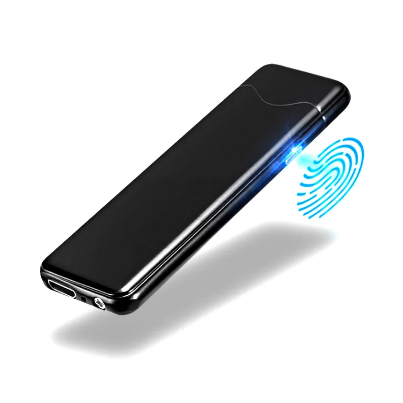 Мини ультратонкая USB металлическая зажигалка электронные сигареты зажигалки
