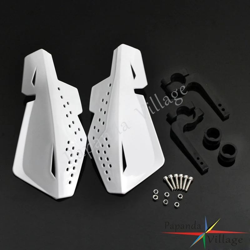 

Papanda Motocross White Plastic 7/8" 22mm Handlebar Handguard Shields Dirt Bikes for Honda Kawasaki Suzuki Yamaha