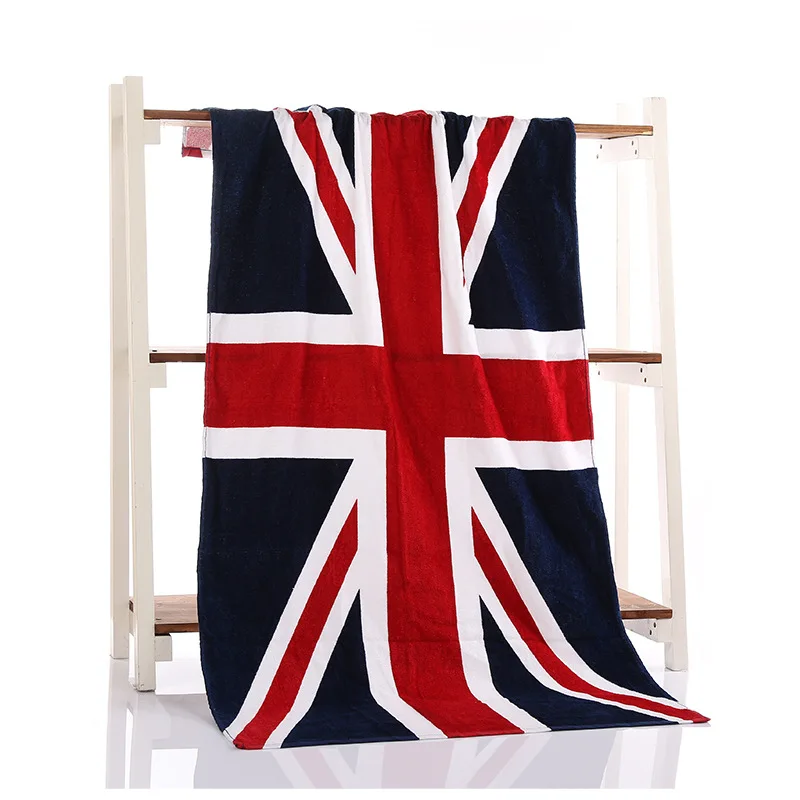 

70x140cm Cotton Printed Rectangle Beach Towels Serviette De Plage Bath Towel Fashion New Country Flag Design