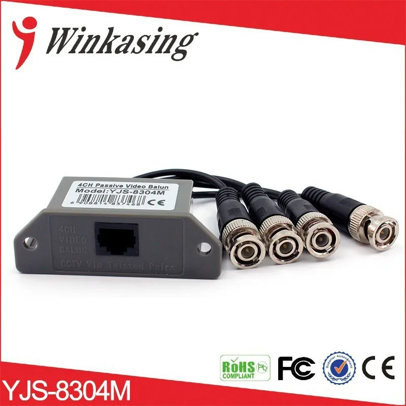 Бесплатная доставка Оптовая продажа 4 CH пассивный видео трансивер RJ45 и BNC Видео