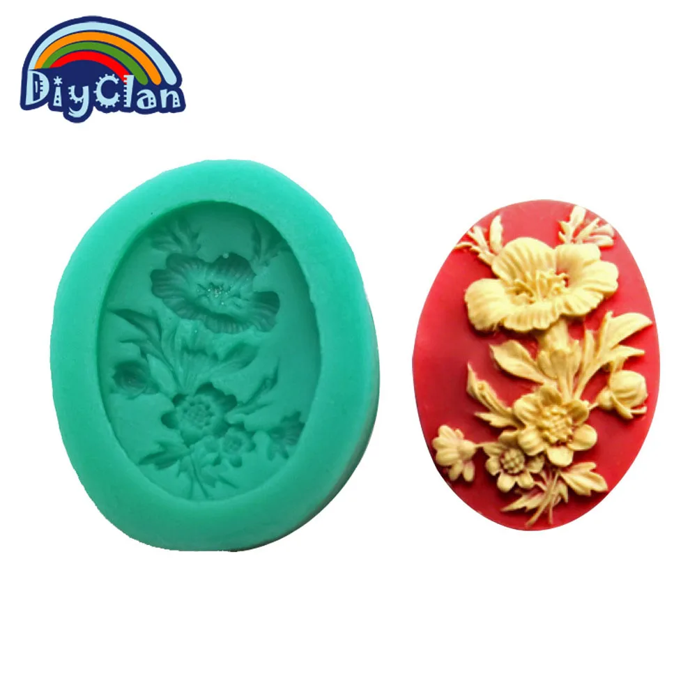 DIY силиконовая форма &quotЦветок&quot мини для декорации пирогов помадкой шоколадом