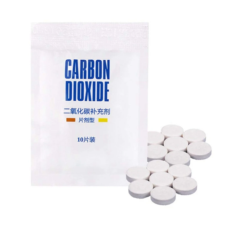 10 pills in bag Аквариум CO2 таблетка для водной травы Аквариум CO2 углекислый кусочек диффузор производитель 10/60 шт - Цвет: 10 pills in bag