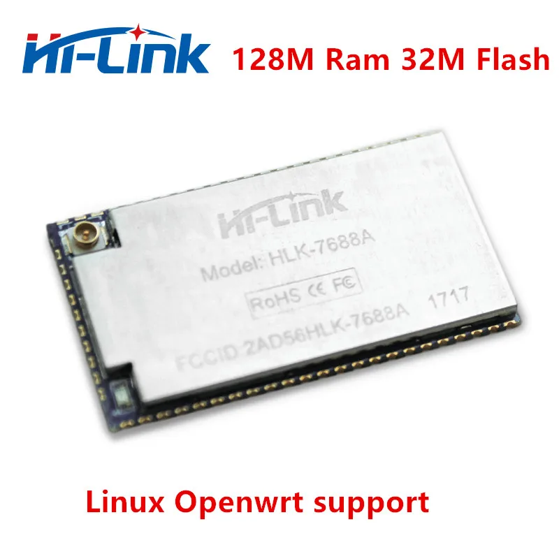 Free Shipping MTK7688AN industrial serial wifi module ethernet UART WIFI openwrt smart wireless module HLK-7688A kit