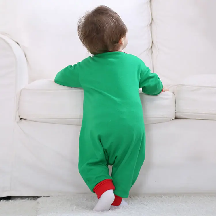

Halloween costume Green Christmas deer Toddler Unisex-baby spring and autmn Jumpsuit Christmas Romper Onesie Outfits Suit