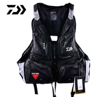 daiwa professional life vest breathable light multi function fishing vest fishing jacket fishing tackle df 3401 floating vest