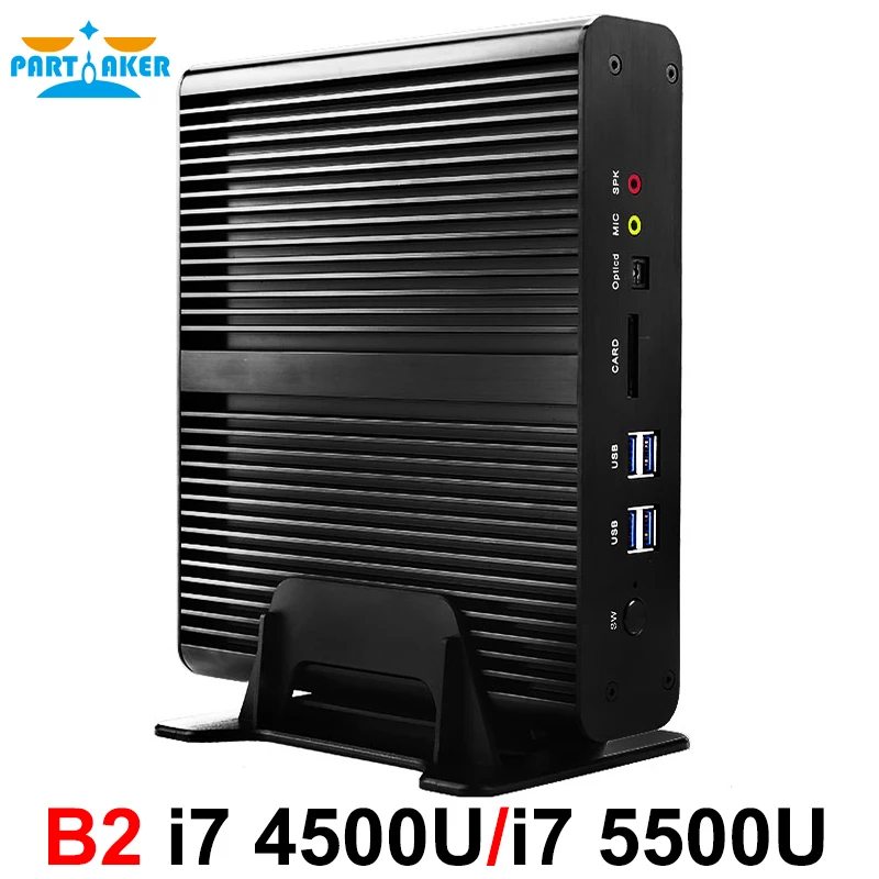 Мини ПК i7 бродуэлл U 5500U процессор безвентиляторный мини компьютер Поддержка Windows