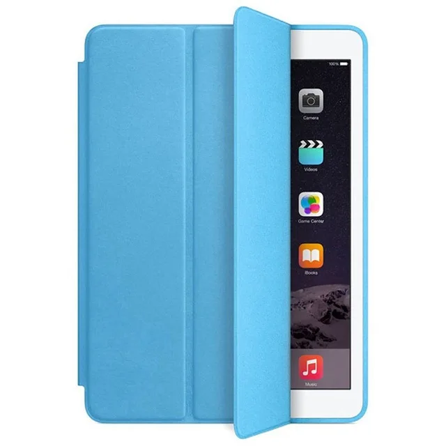 blue Из искусственной кожи чехол для iPad Air 2 A1566/1567 магнит авто спящий Стенд Флип кожаный чехол для iPad air 2 9,7 дюймов чехол для планшета+ ручка - Цвет: blue