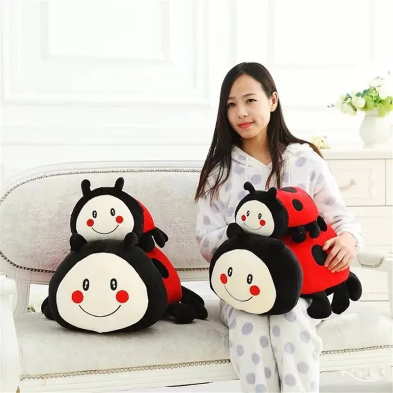 Kawaii Мультфильм Божья коровка Мягкие плюшевые игрушки кукла милые животные