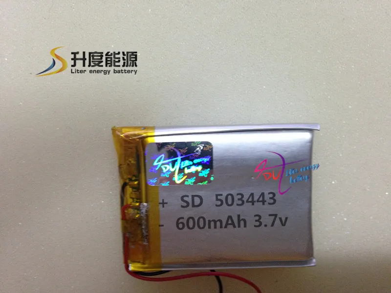 

503443 3.7V 600MAH Lithium Polymer Li-Po li ion Rechargeable Battery cells