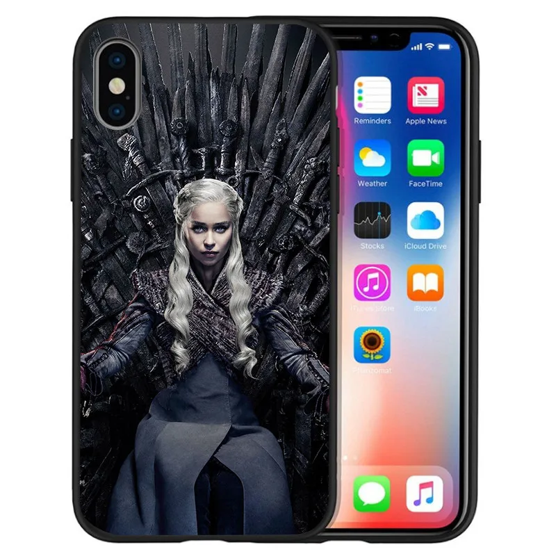 Игра Престолов Дейенерис Дракон Джон Сноу для iPhone X XR XS Max 5 5S SE 6 6S 7 8 Plus чехол для телефона Funda Coque Etui capa - Цвет: H1398