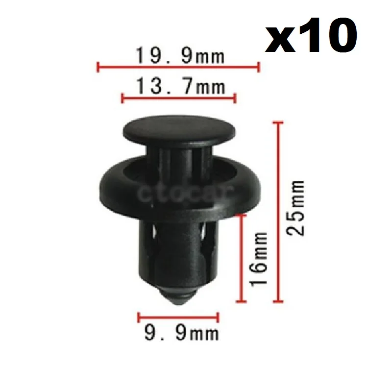 

10pcs OEM For Honda For Acura Fastener Rivet Push-Type Retainer Clips 91503-SZ3-003 , 91503-SZ5-003 Bumper Arm Expansion Nail