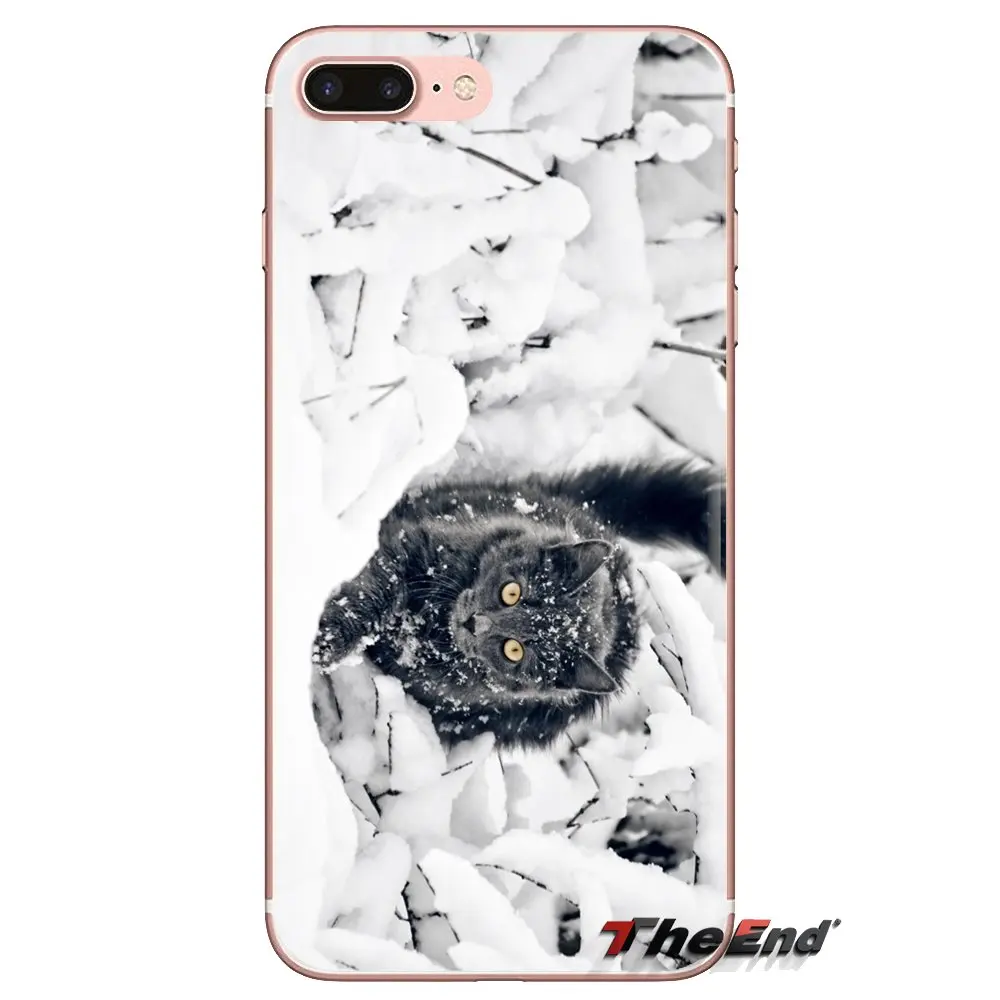 Transparent Soft Shell Covers For Xiaomi Redmi 4A S2 Note 3 3S 4 4X 5 Plus 6 7 6A Pro Pocophone F1 Winter Kitten |