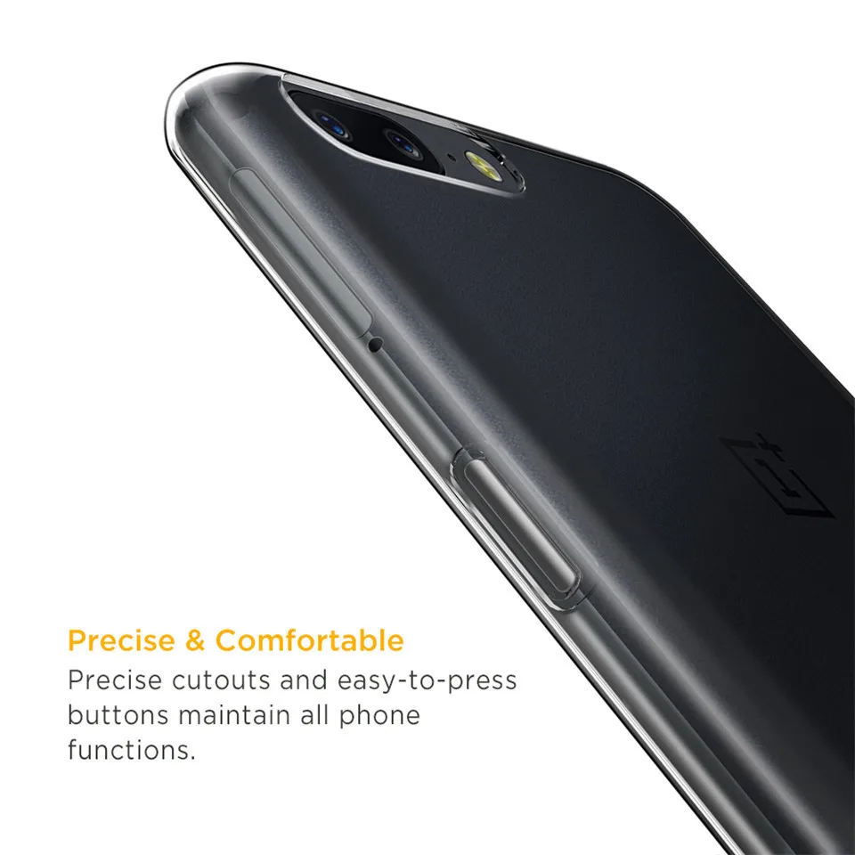 Easyacc чехол для OnePlus 5 мягкий TPU Crystal прозрачные тонкие Нескользящие кейс Samsung Galaxy