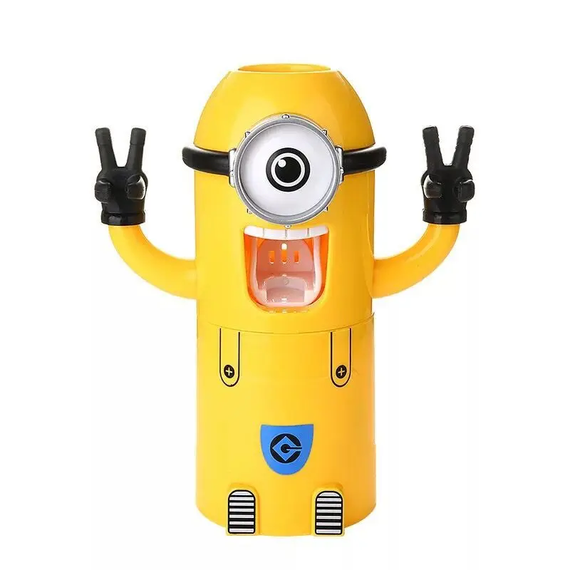 Child Cartoon Toothpaste Kid Creative Bathroom Accessories Washing three-in-one set Automatic Toothpaste