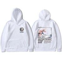 2021 screw thread cuff hoodie multiple styles japanese funny cat wave hoodies sweatshirt hip hop streetwear hoodie men
