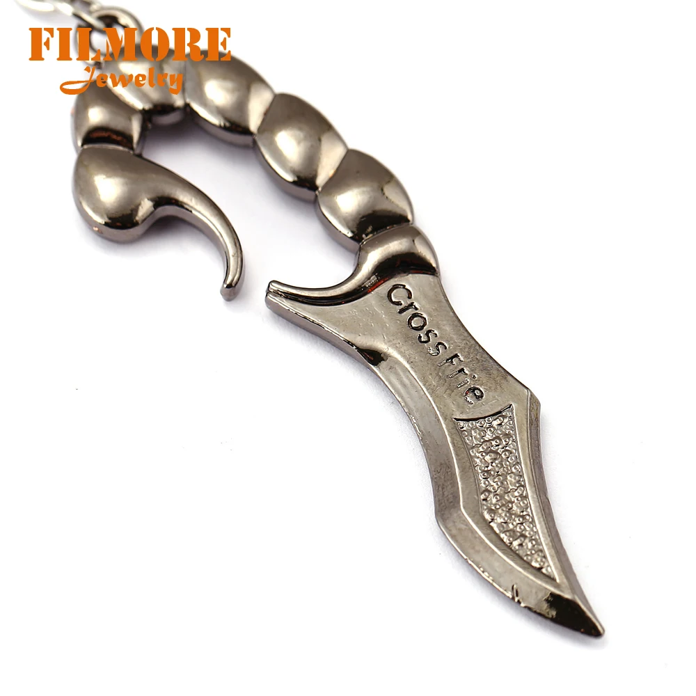 Брелок для ключей с ножом Kukri популярная игра крест огонь брелок оружие RAMBO