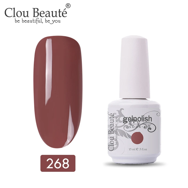 11268 Clou Beaute 47 цветов УФ-гель для ногтей Топ УФ светодиодный гель лак для ногтей Гибридный Полупостоянный Гель-лак для ногтей - Цвет: 11268