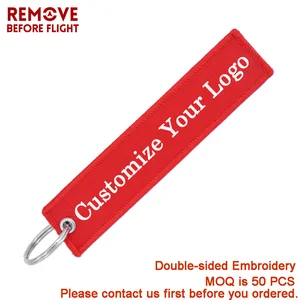 Модные ювелирные изделия на заказ брелок llaveros безопасная этикетка вышивка на заказ брелки для ключей OEM авиационные подарочные брелки