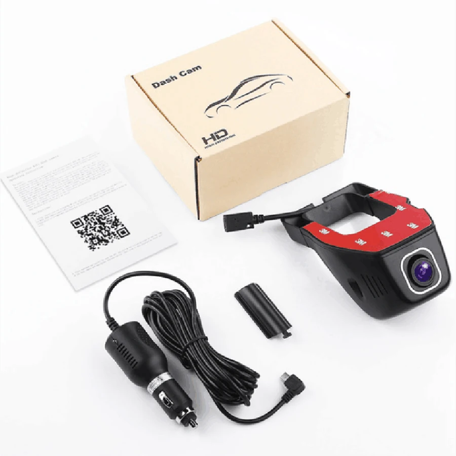 WHEXUNE Novatek 96658 sony IMX323 Автомобильный видеорегистратор камера Wifi Dash Cam FHD 1080P Мини-видеорегистратор с двумя объективами 170 градусов ночного видения