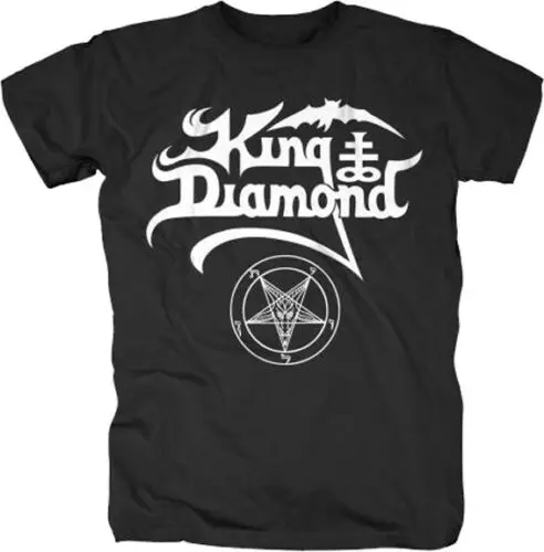 Новая футболка с логотипом King Diamond Pentagram из тяжелого металла (SML-2XL) badhabitmerch летняя