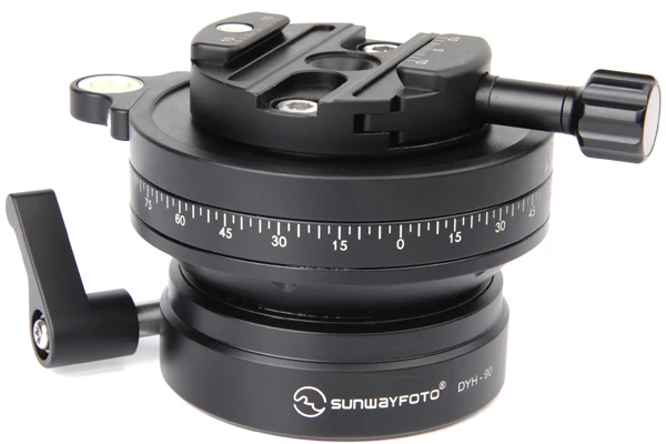 Нивелирующее основание SUNWAYFOTO 90 мм с дискретным зажимом/штативом 64 для штатива