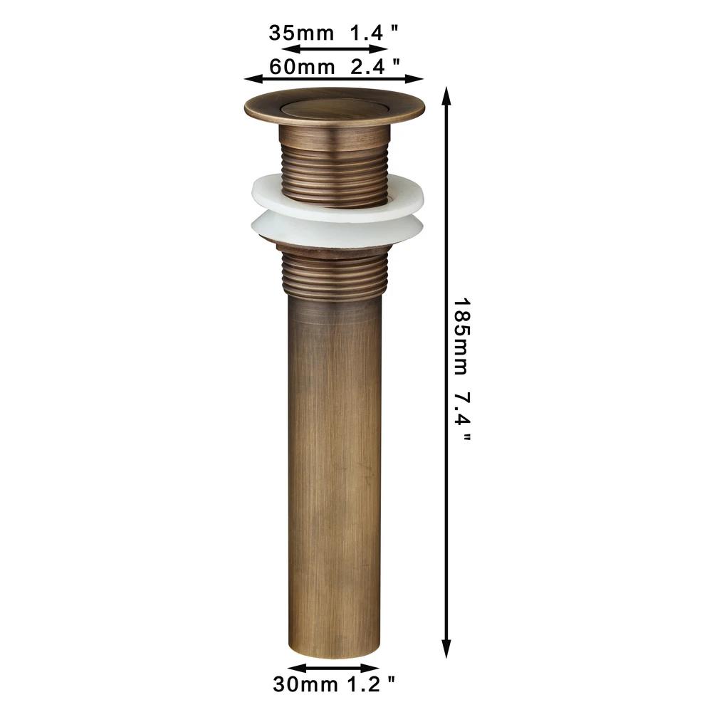 Высококачественный Слив для ванной комнаты KEMAIDI Ретро Антикварный латунный