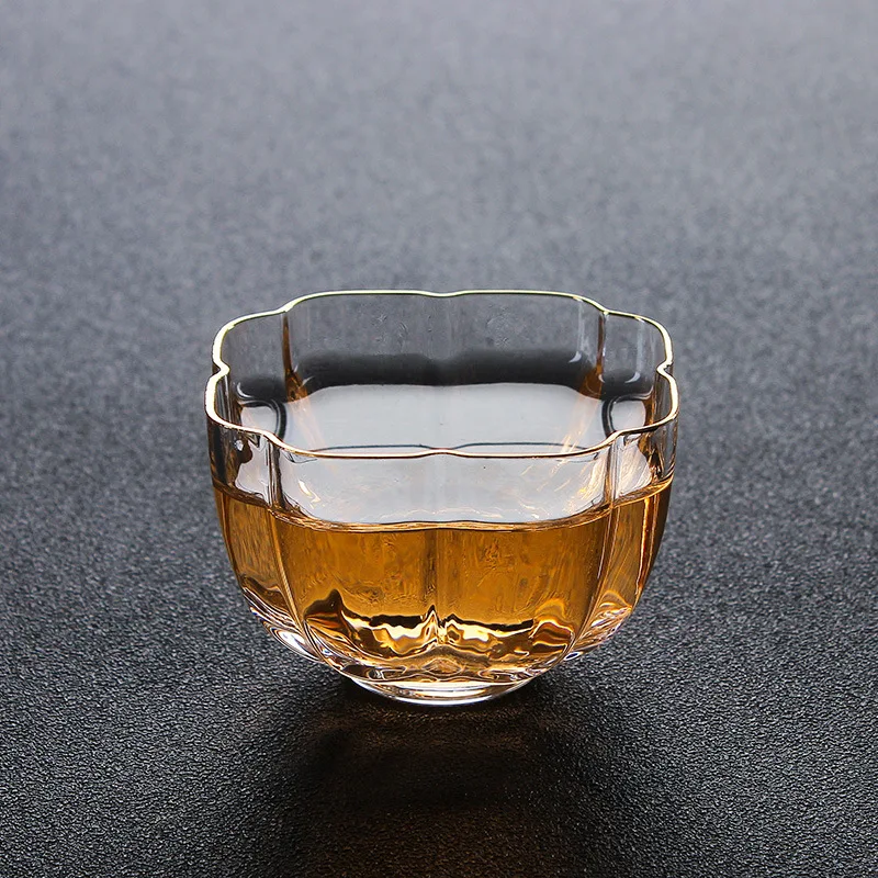 2 шт. стеклянные чайные чашки ручной работы простые кунг-фу утренний чай кофе