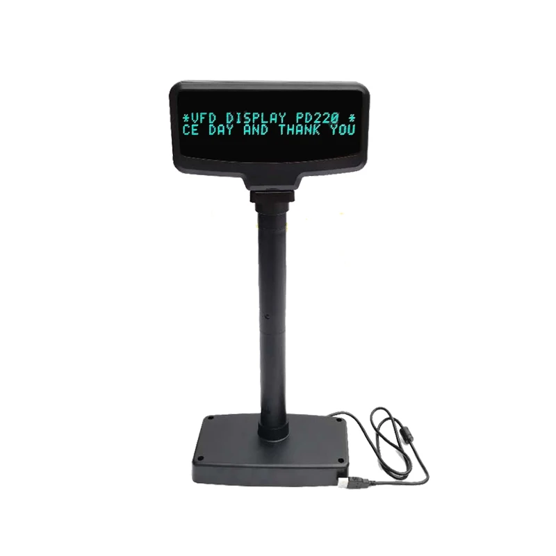Высококачественный Дисплей USB vfd дисплей клиента 2*20 для pos компьютера ПК|computer