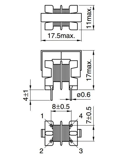 Оригинальный Новый синфазный индуктор 100% 2X 7mH 0.3A 2.5Ohm дроссель | Обустройство дома