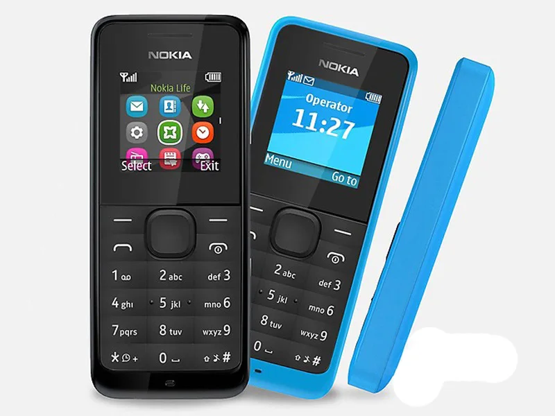 Отремонтированный Мобильный телефон NOKIA 105 Dual Sim, хорошее качество, разблокированный 2G GSM