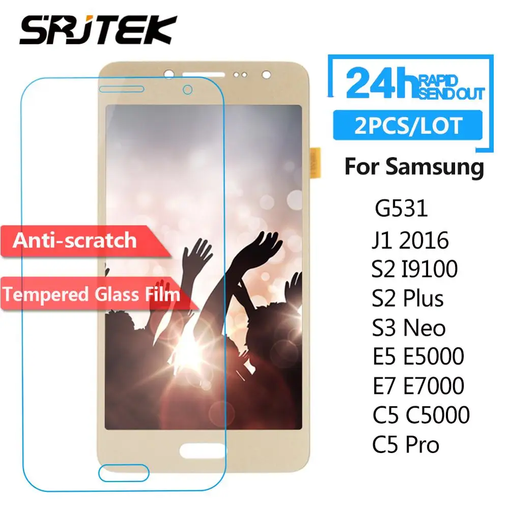 2 шт./лот закаленная Защитная стеклянная пленка для экрана SAMSUNG Galaxy J1 2016 A7 2015 S2 Plus