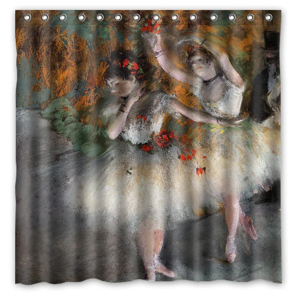 180x180cm Waterproof Bath Shower Curtain Edgar Degas Ballet Dance Painting Bathroom CurtainsRideau de douche Cortina la ducha | Дом и сад