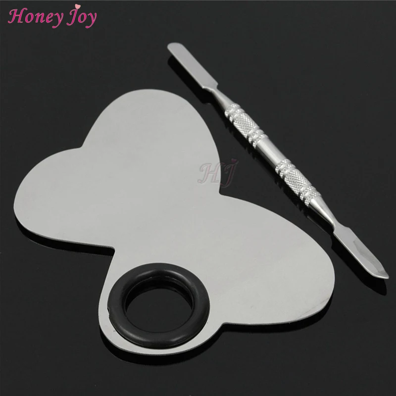 1 комплект палитра цветов для макияжа с бабочками шпатель из нержавеющей стали