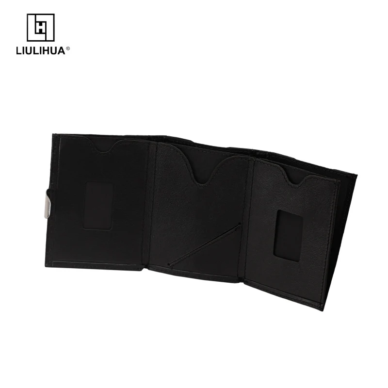 LIULIHUA модный новый мужской кошелек из натуральной кожи в три сложения деловой