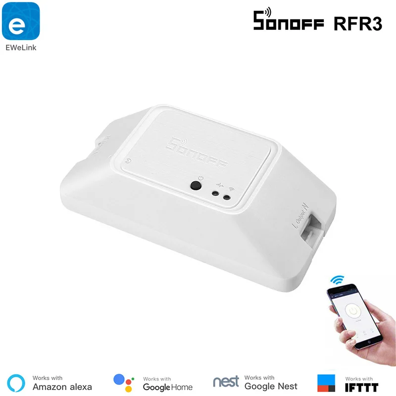 EweLink Smart App Switch Sonoff RFR3 WiFi переключатель 433RF управление Новый RF3 работать с Alexa IFTTT Google