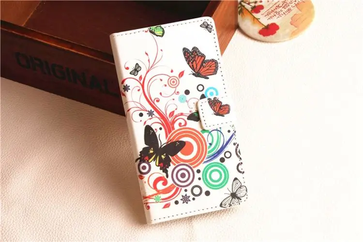 Luxury Flower Leather Wallet Case For Sony Xperia E3 D2203 D2243 Dual D2212 Shell Stand Fundas TPU Back Cover Phone Bag | Мобильные