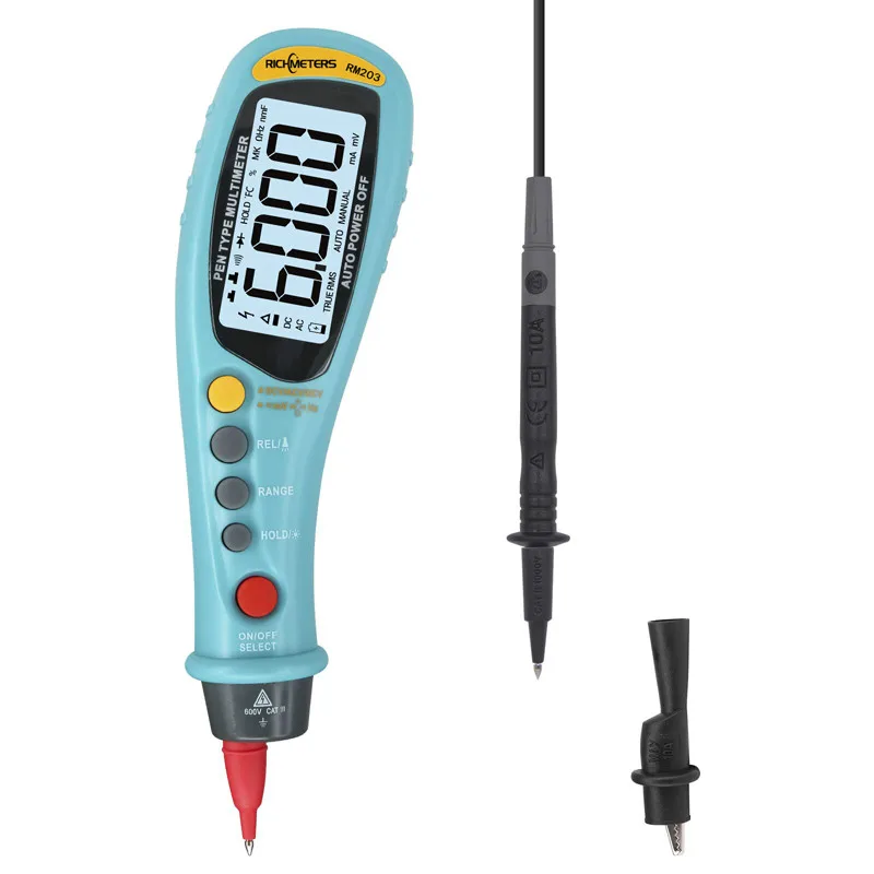 Цифровой мультиметр RM203 автоматический диапазон истинный RMS NCV 6000 отсчетов