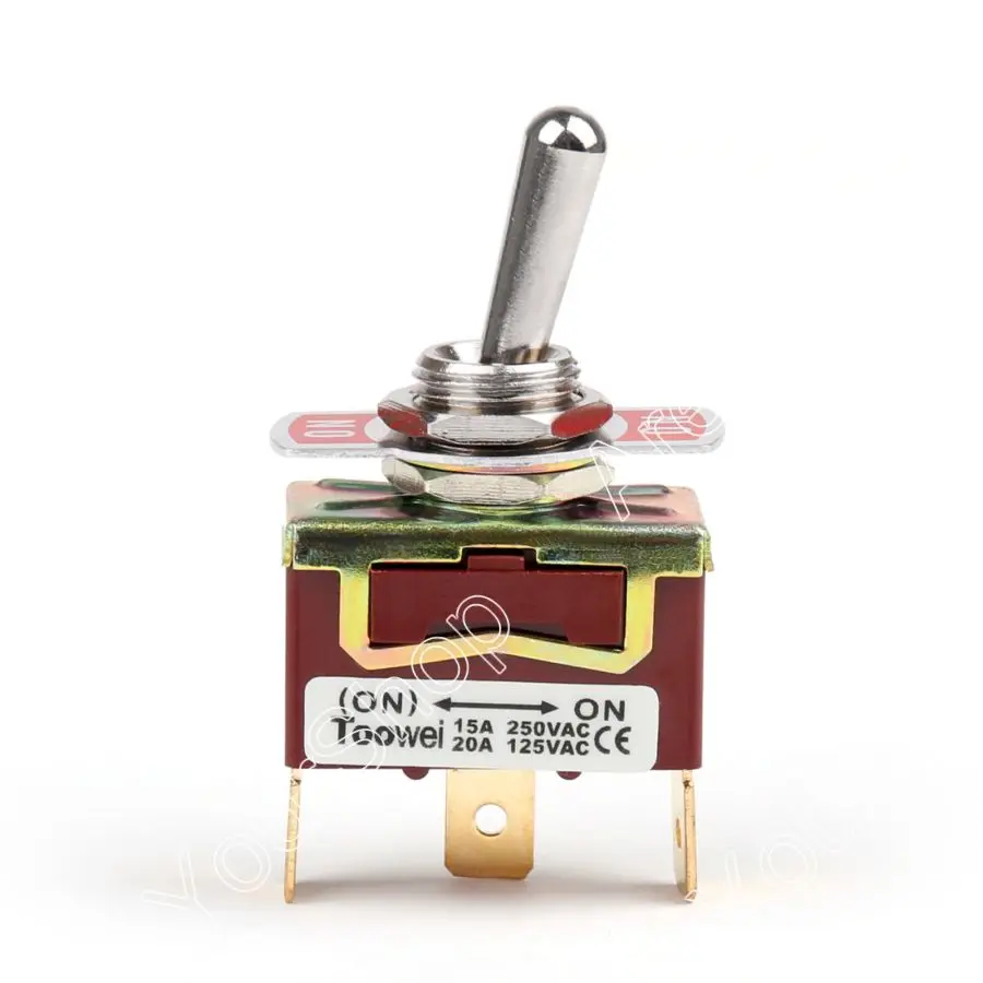 Areyourshop тумблер 2 Терминал 3P (ВКЛ) ON 15A 250 В сброс загрузки SPDT Industrial Gr|spdt switch|spdt togglespdt
