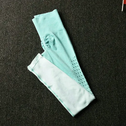 Light Green Новинка, высокая талия, энергетические, бесшовные, Омбре, спортивные Леггинсы для женщин, фитнес, пуш-ап, хип-ап, спортивные штаны, одежда для активного отдыха, тренировки, спортзала, йоги, штаны - Цвет: Light Green