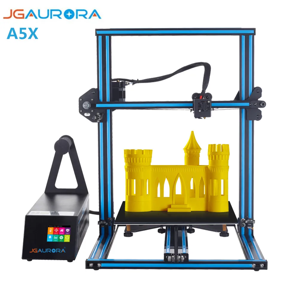 JGAURORA A5X 3D принтеры максимальной комплектации Размеры 2 8 ''HD Сенсорный экран БДГ
