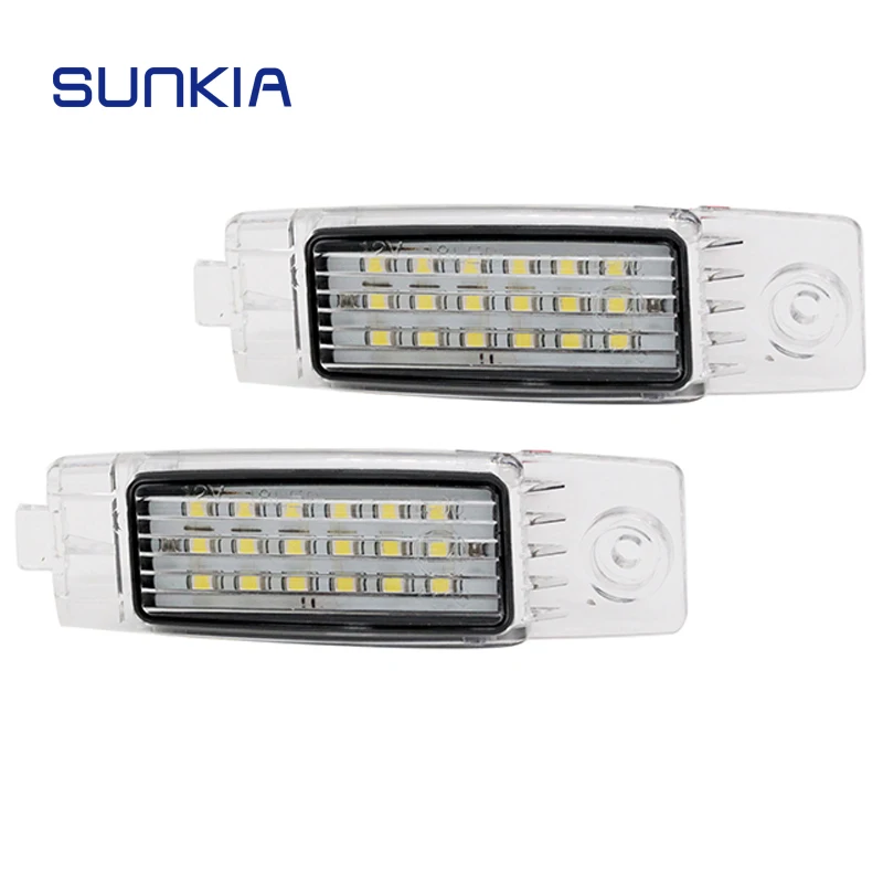 2 шт./компл. SUNKIA Canbus без ошибок белый 18SMD светодиодный светильник для номерного